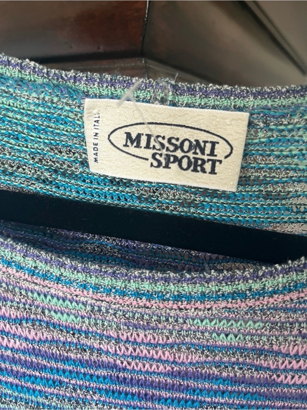 Missoni Multi-Color Striped Short Sleeve Knit Dress - Picture 5 of 8